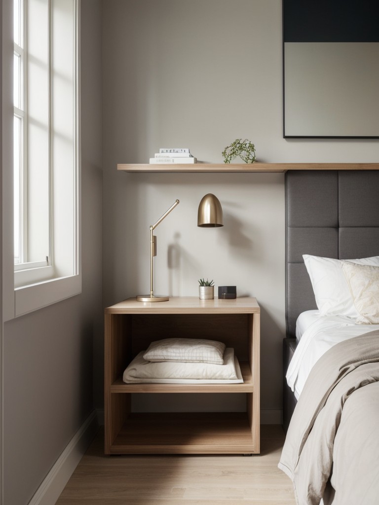 Maximize Bedroom Space with Stylish Wall-Mounted Bedside Shelves!