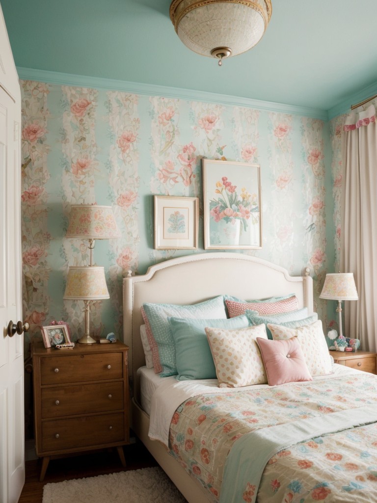 Whimsical Vintage Vibes for a Playful Bedroom Decor