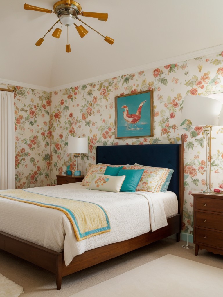 Whimsical Retro Vibes: Create a Playful Bedroom Oasis