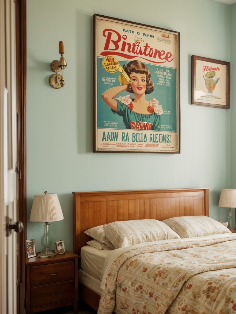 Whimsical Retro Decor for Vintage-Inspired Apartments.