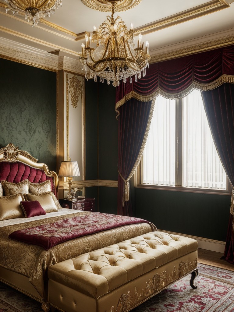 Retro Glam: Elevate Your Bedroom with Opulent Decor!