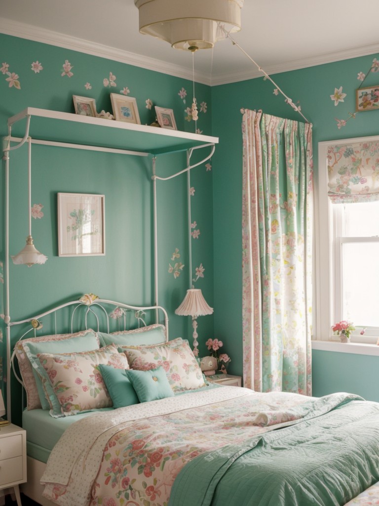 Retro Bliss: Transform Your Bedroom with Playful Decor!