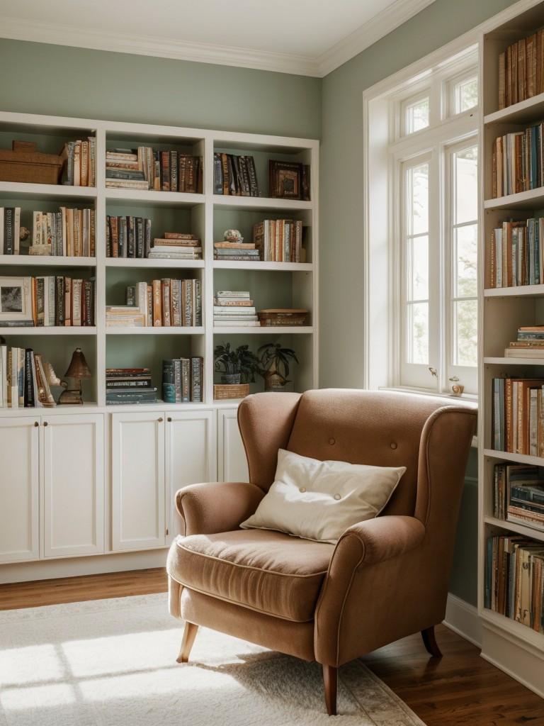 Retro-inspired Apartment Dreams: Create a Cozy Book Lover's Paradise!