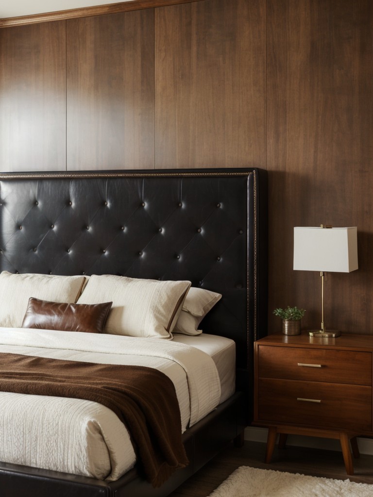 Retro Chic: Masculine Leather Accents for Your Bedroom