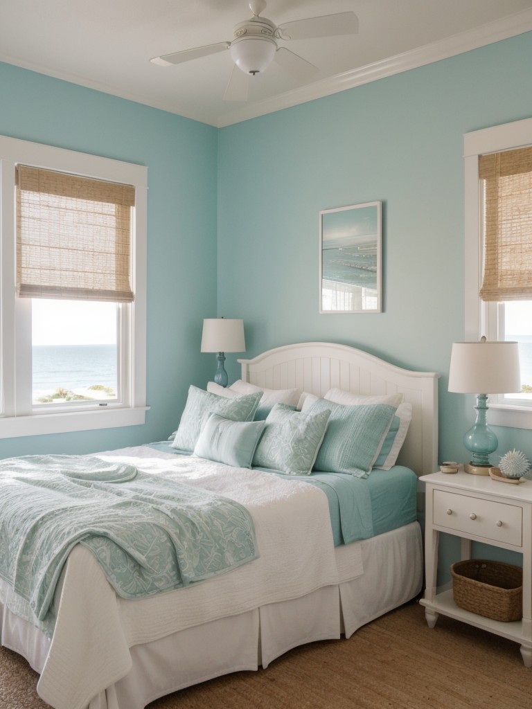 Coastal Retro Vibes: Light and Airy Retro Bedroom Decor