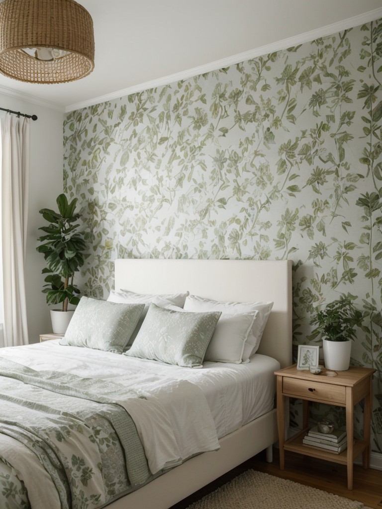 Create a serene Scandinavian bedroom with nature-inspired decor