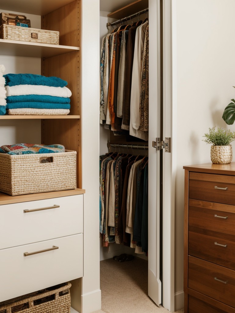 Boho Chic Bedroom Vibes: Maximize Storage with Custom Closets!