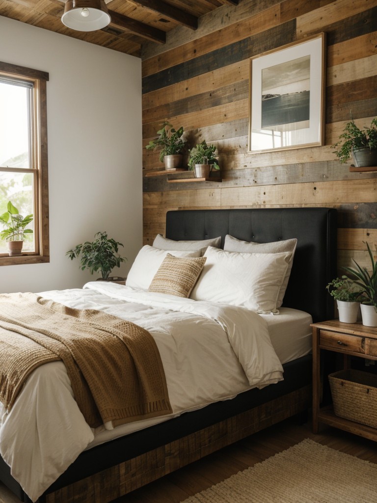 Tranquil Bedroom Vibes: Go Retro with Natural Elements!