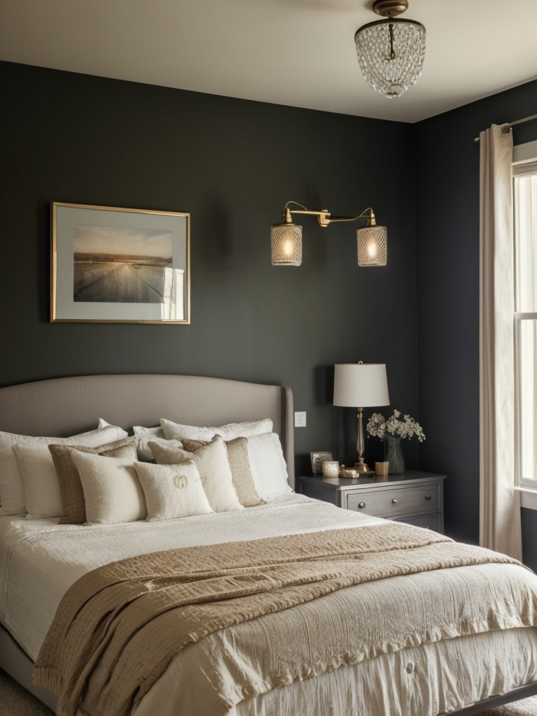 Vintage Vibes: Illuminate Your Bedroom with a Mix of Lighting Styles!