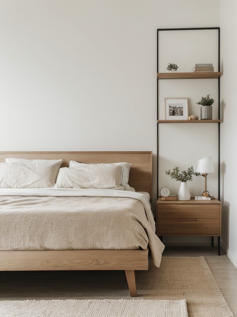 Minimalist Retro Bedroom Decor: Clean Lines and Neutral Colors for a Calming Space