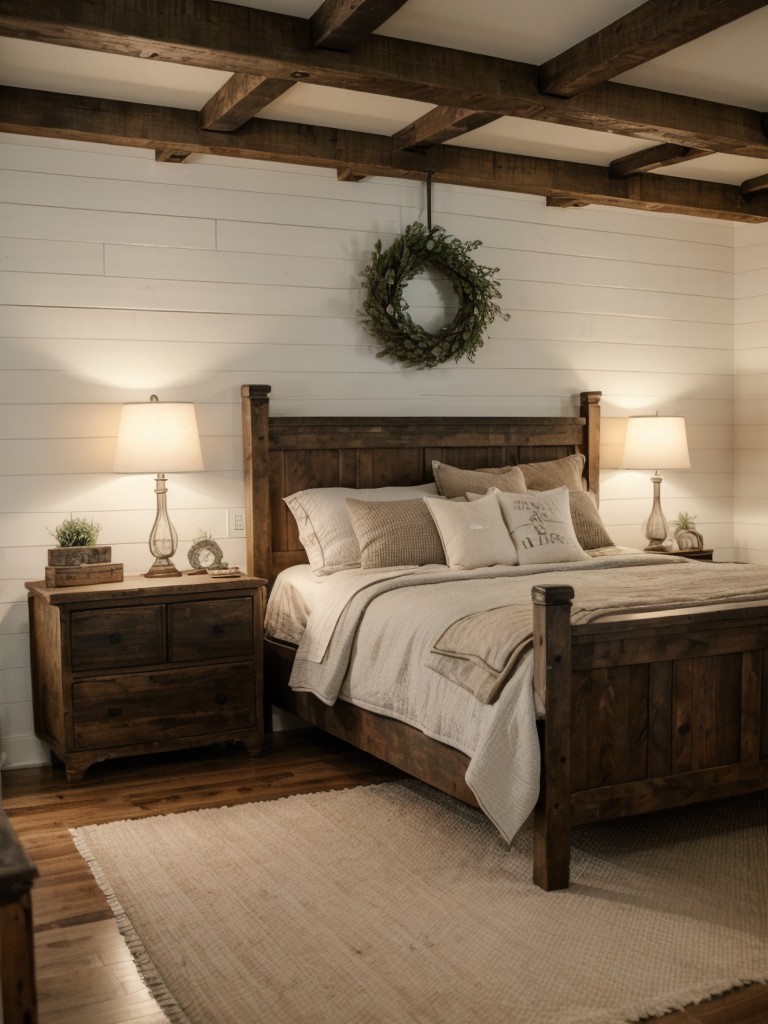 Retro Bedroom Bliss: Cozy Farmhouse Vibes for Your Apartment