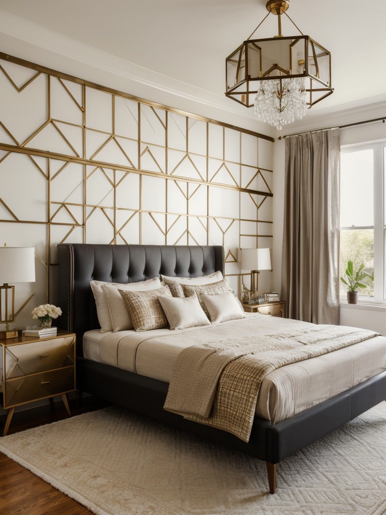 Modern Chic Apartment: Vintage Charm meets Geometric Patterns