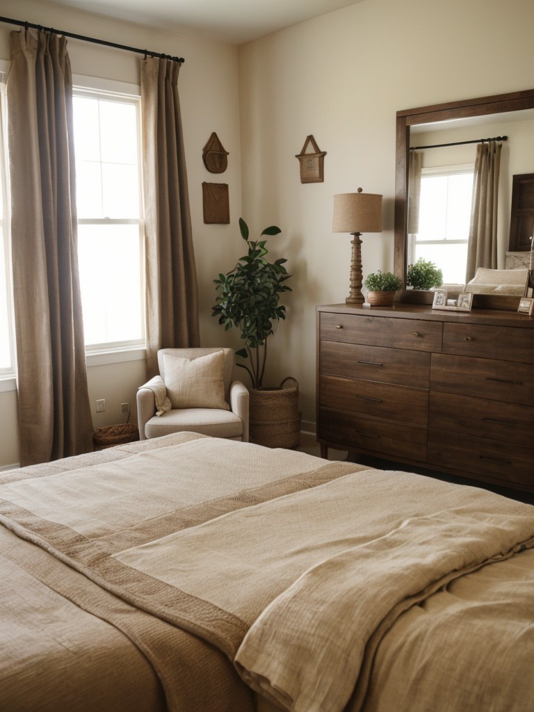 Retro Vibes: Transform Your Bedroom with Earthy Tones and Plush Textures