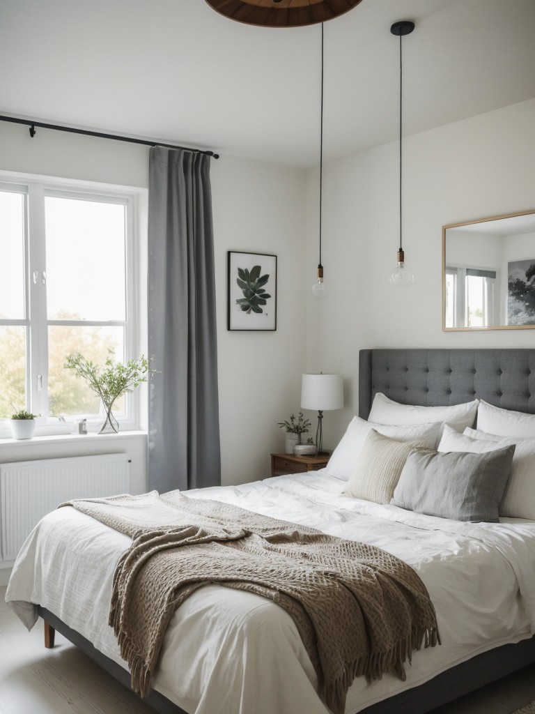 Scandinavian-inspired bedroom: Elevate your space with art & personal touches!