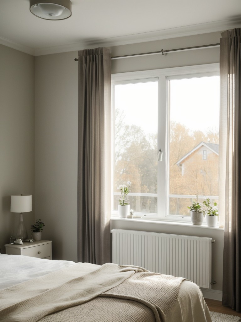 Scandinavian Bedroom Vibes: Let Natural Light In with Sheer Curtains!