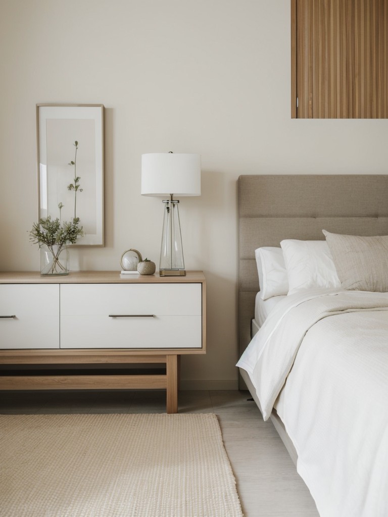 Minimalist Bedroom: Create a Serene Retreat with Sleek Furniture and Hidden Storage Solutions.