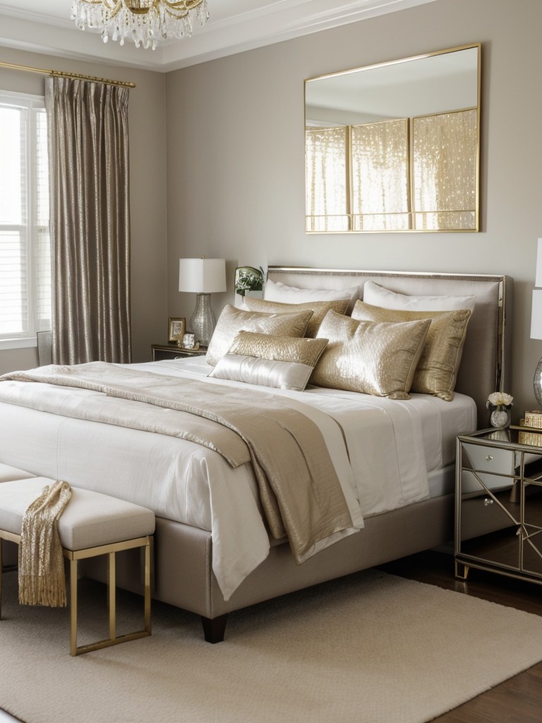 Serene Bedroom Décor Tips: Zen Vibes with Metallic Glam!