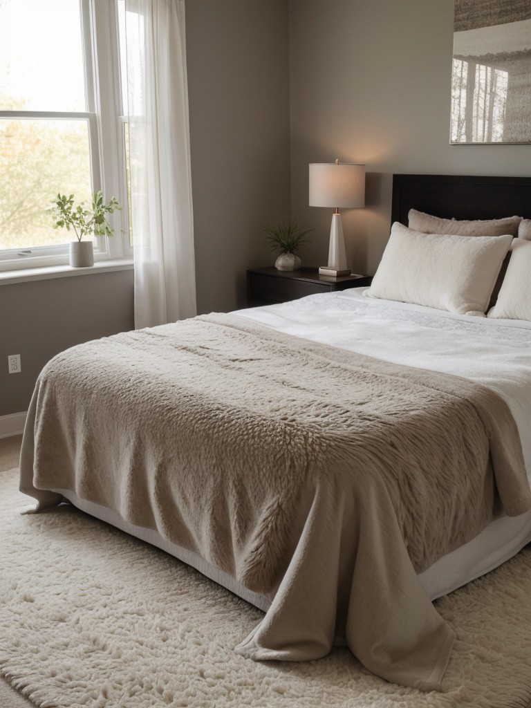 Luxury & Zen Vibes: Create the Perfect Relaxing Bedroom with Plush Rugs & Faux Fur Throws