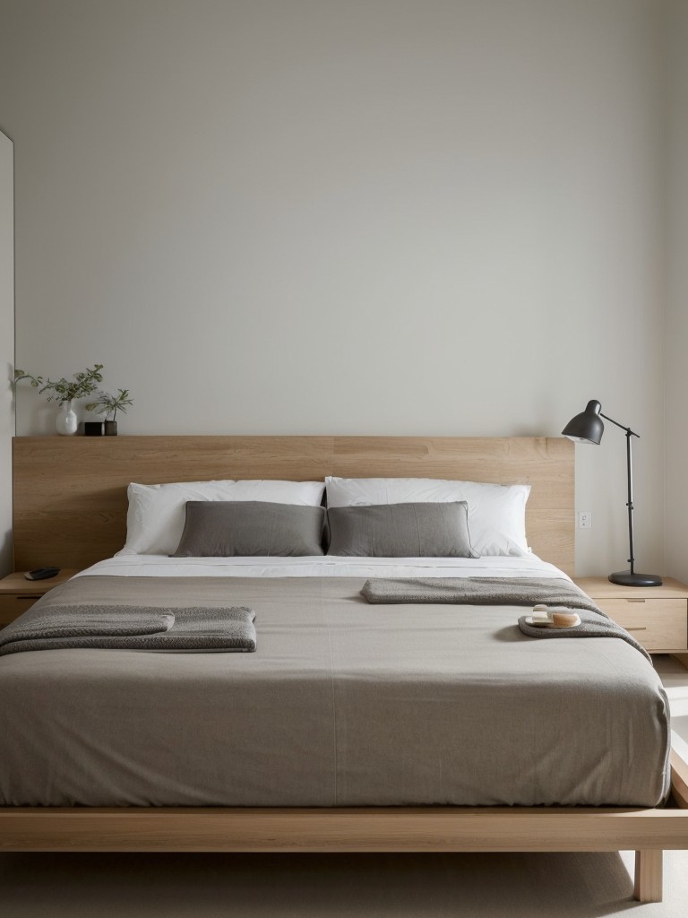 Zen-Inspired Apartment: Minimalist Bedroom for Total Relaxation