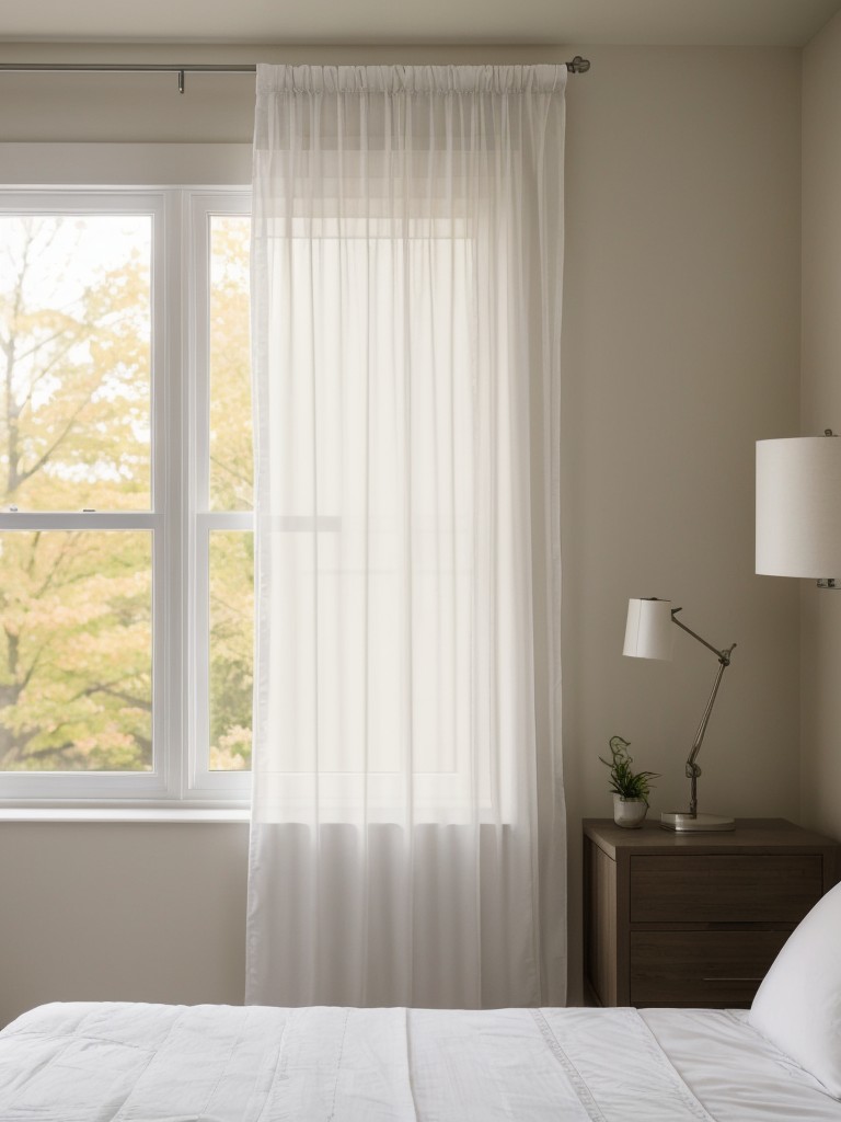 Serene Sleep Haven: Create a Zen-Inspired Apartment with Soft Drapes for Natural Light