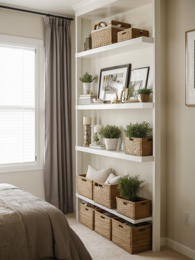 Stress-Free Bedroom: Stylish Storage Ideas for Serene Apartment Living.