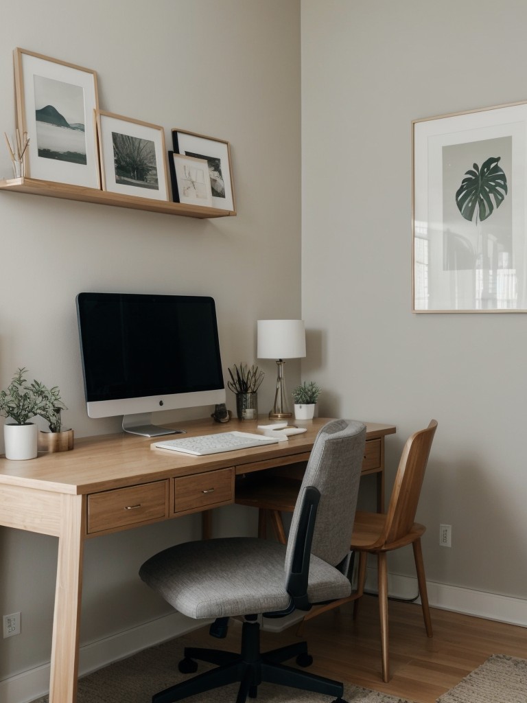 Create a Zen bedroom retreat with stylish workspace.