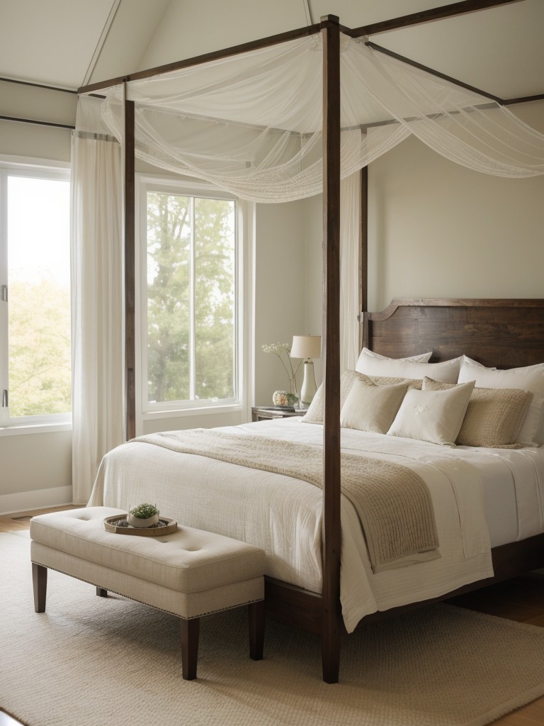 Create Your Dream Bedroom Oasis with a Serene Canopy Bed