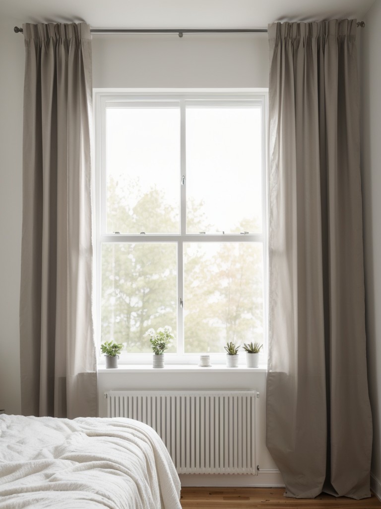 Brighten Your Apartment with Sheer Curtains: Scandinavian Bedroom Makeover Tips