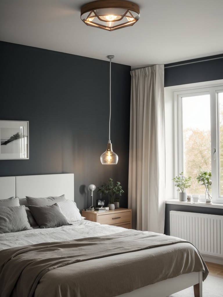 Cozy Scandinavian Bedroom: Illuminate with Minimalist Lighting