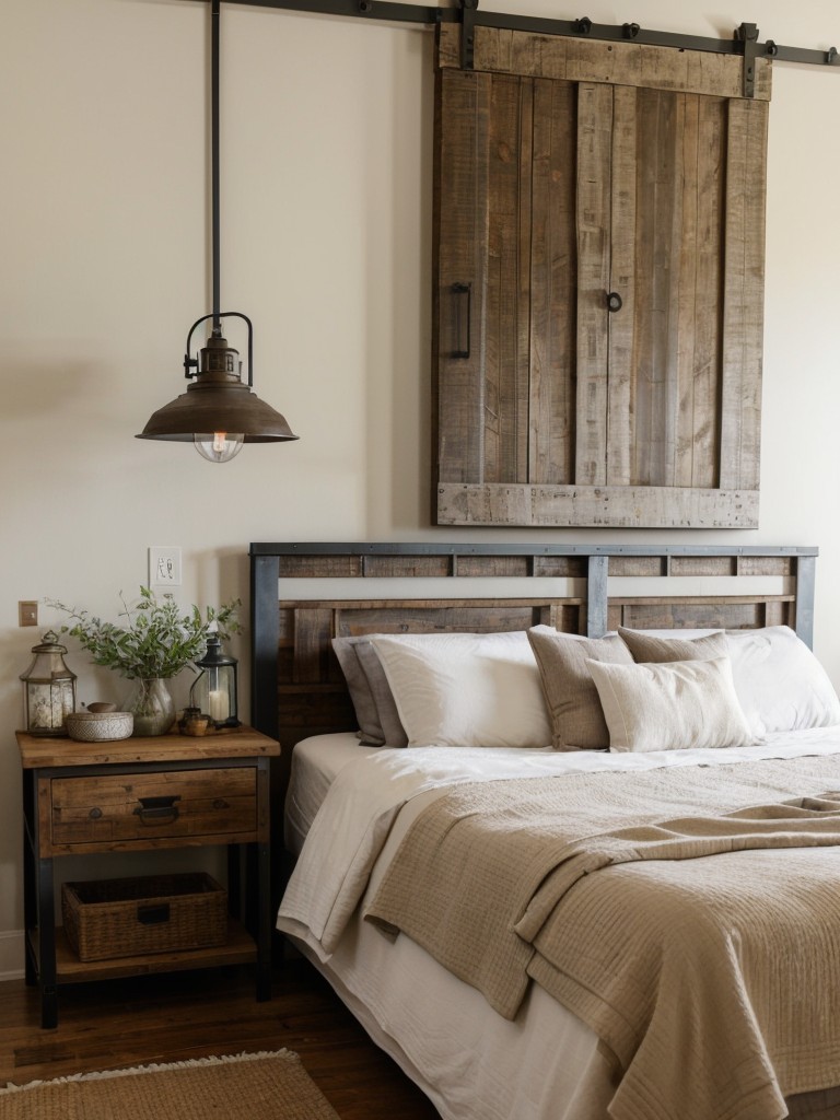 Rustic-meets-industrial apartment bliss: Create a modern farmhouse retreat!