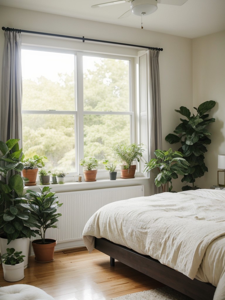 Create a Zen Bedroom Oasis with Greenery: Transform your Apartment into a Peaceful Retreat!