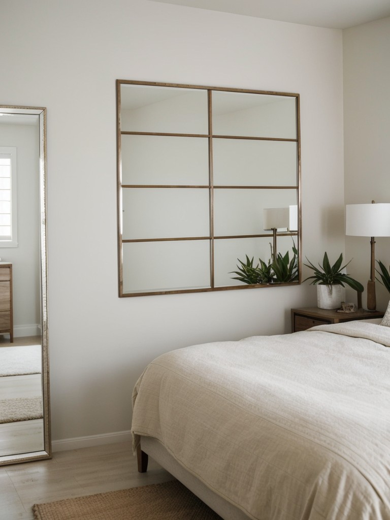 Transform Your Bedroom into a Zen Oasis with Mirrors: Spacious, Serene, and Stylish!