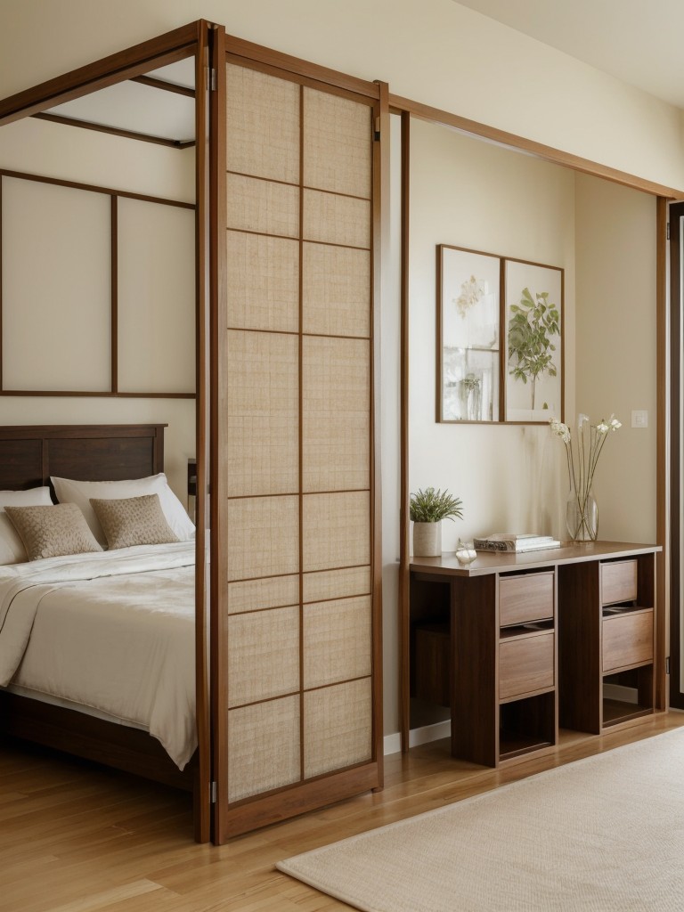 Zen Bedroom Bliss: Privacy Screens for Apartment Serenity