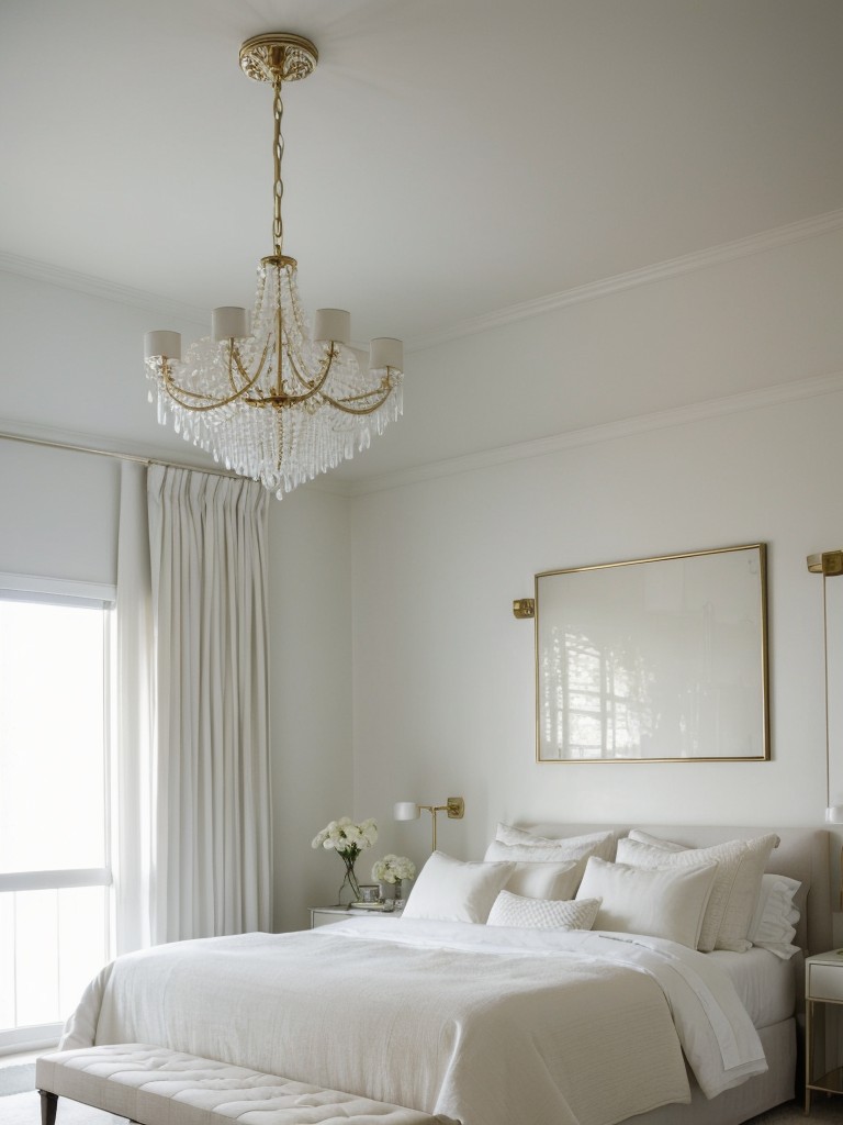 Chic White Bedroom Inspo: Add Stunning Lighting for Opulent Vibes