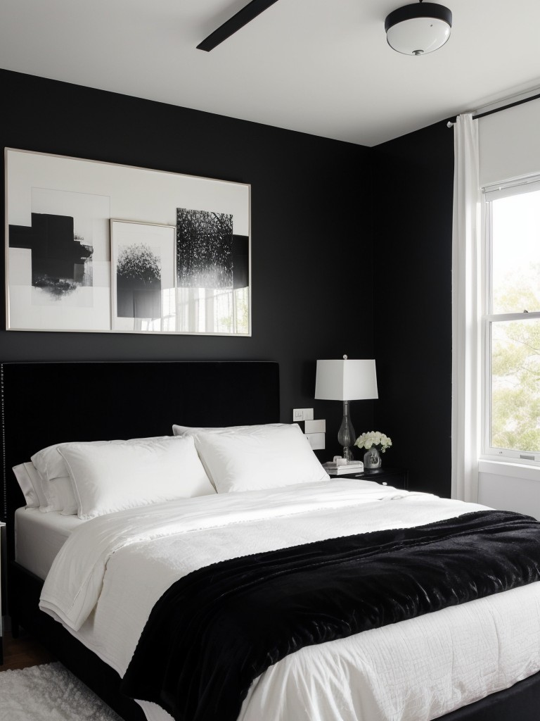 Chic Black & White Bedroom Decor for a Cozy Oasis