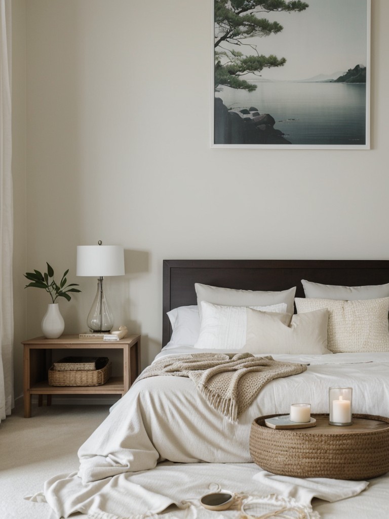 Create a Zen-like bedroom oasis with white decor