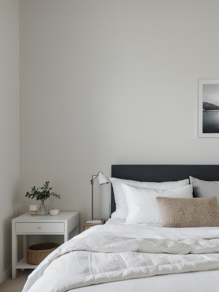 Serene Minimalist Bedroom: Embrace White for a Calming Retreat