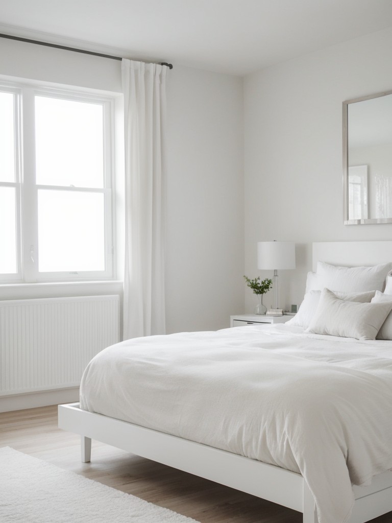 Clean & Calming White Bedroom Ideas: Minimalist Retreat