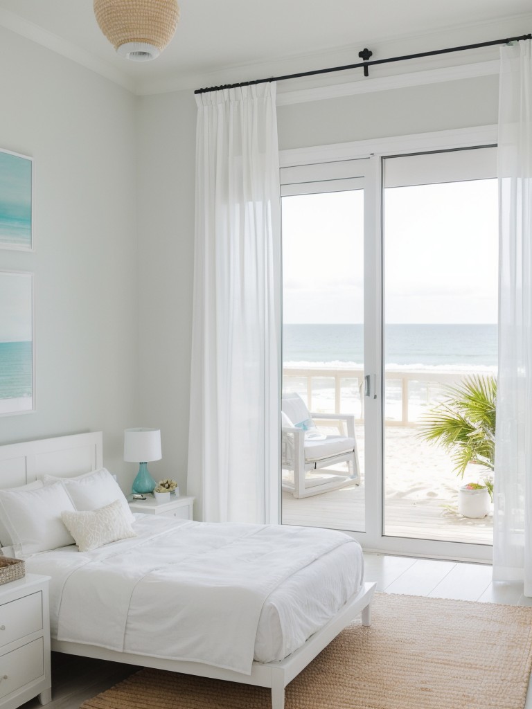 Beachy Vibes for a Modern White Bedroom