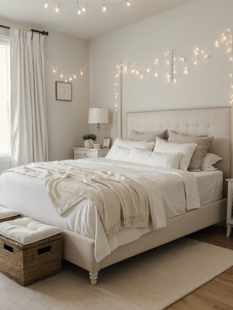 Cozy & Inviting: Timeless White Bedroom Decor for a Classic Retreat.