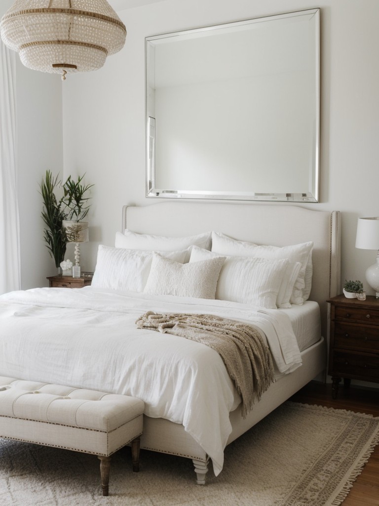 Chic and Sophisticated White Boho Bedroom Oasis ?