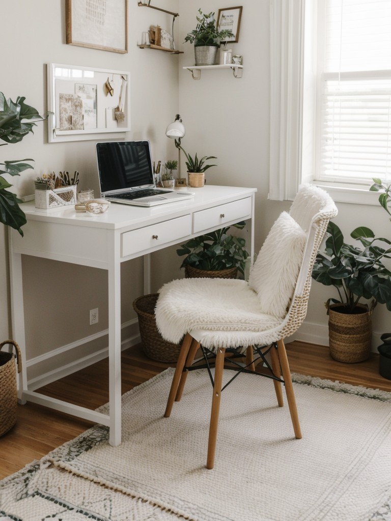 Boho-Chic Bedroom Retreat: Transform Your Space with a Stylish Workspace