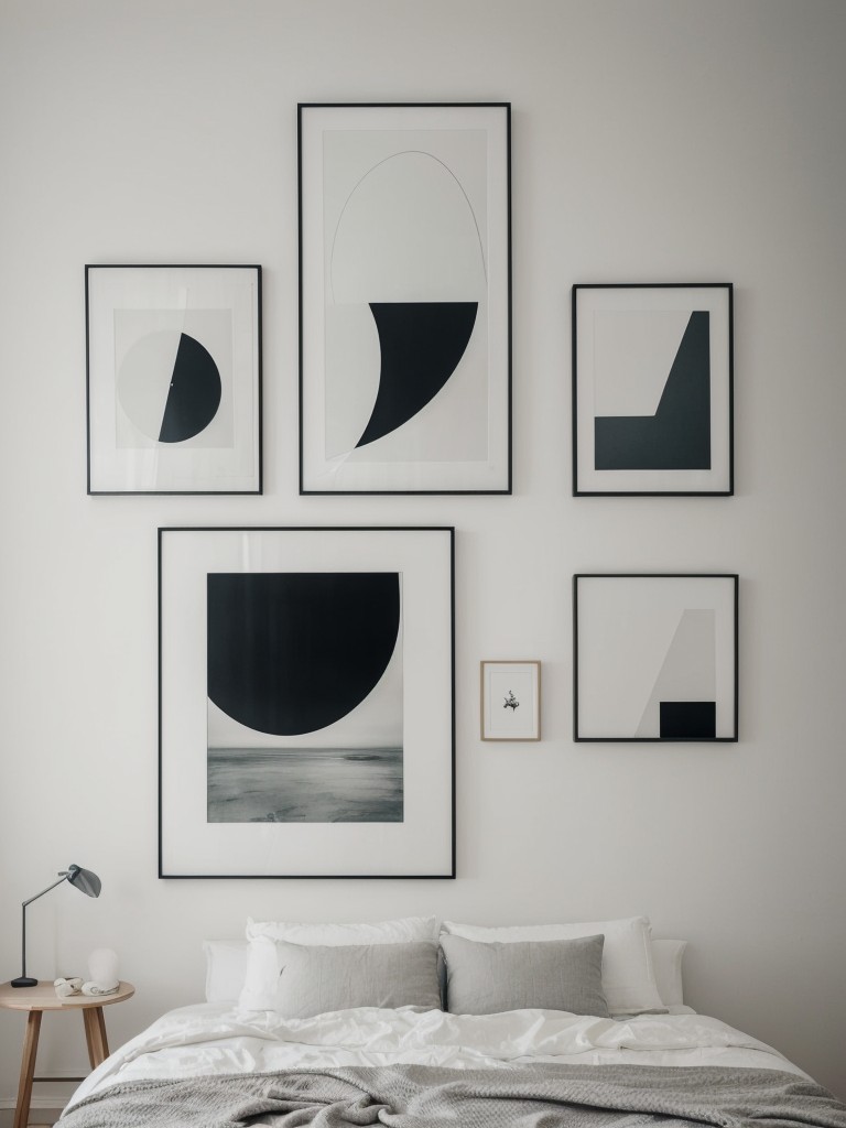 Minimalist Scandinavian Bedroom: Gallery Wall Inspiration