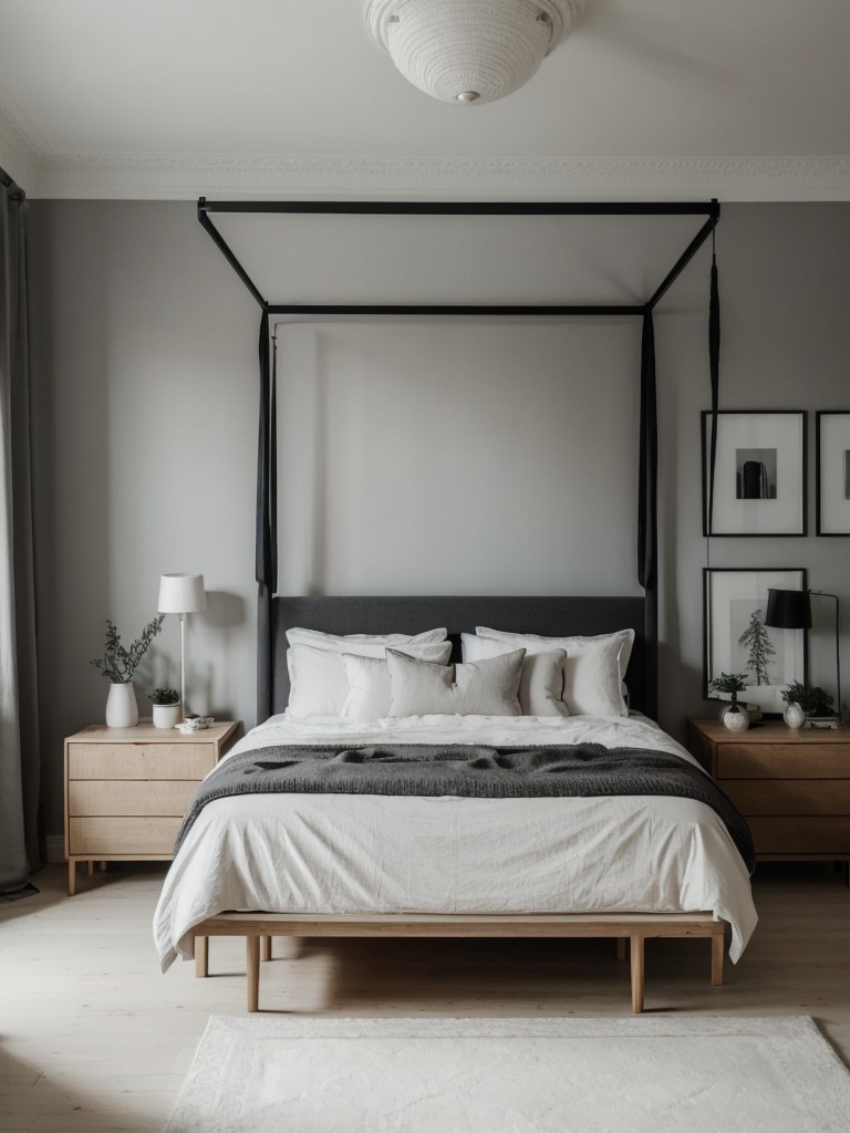 Minimalistic Scandinavian Bedroom: Elevate with Statement Furniture