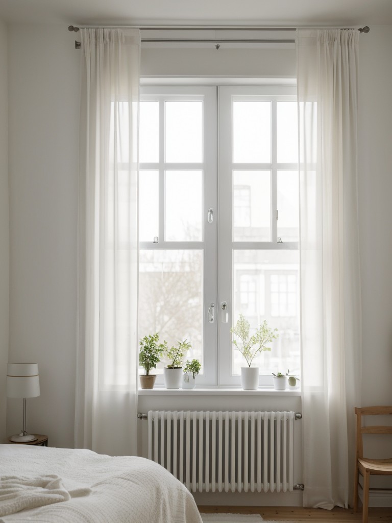 Maximize Natural Light in Your Apartment with Sheer Curtains: Scandinavian-style Magic!