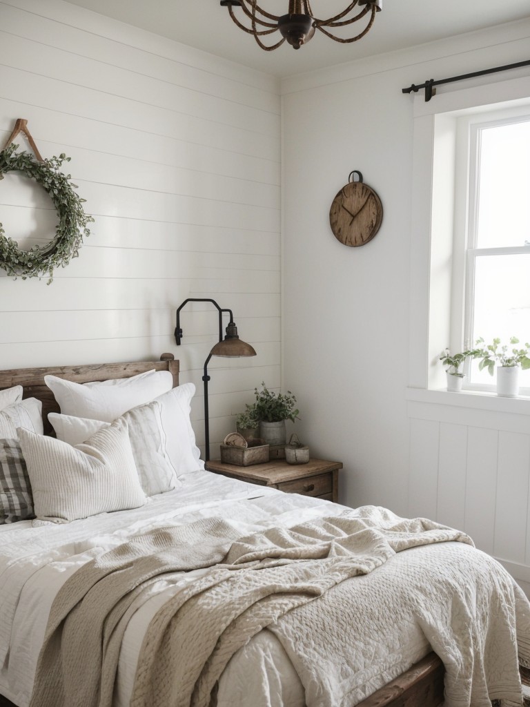 Cozy Farmhouse Bedroom with Rustic Scandinavian Vibes