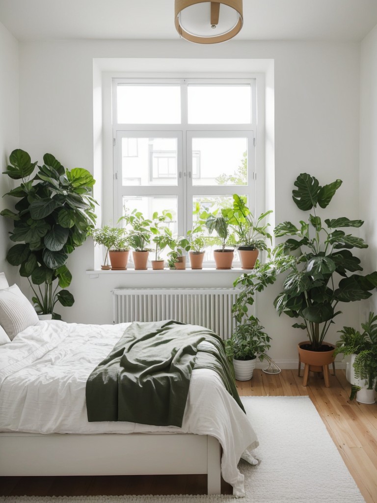 Minimalist Urban Jungle Bedroom: Transform Your Apartment into a Serene Oasis