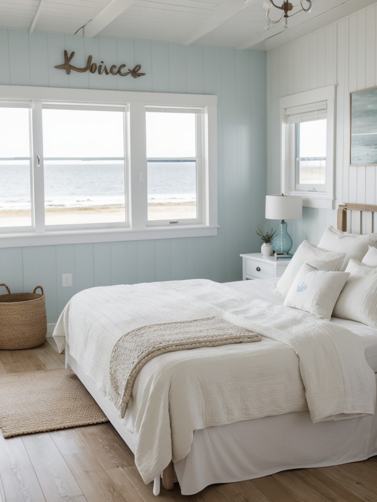 Minimalist Coastal Bedroom: Create a Beach Oasis with Scandinavian White Decor