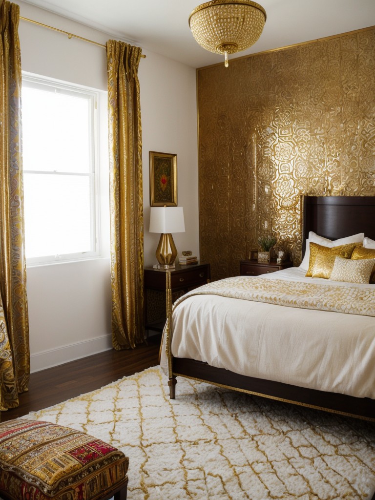 Chic & Glam: White & Gold Apartment Bedroom Ideas!