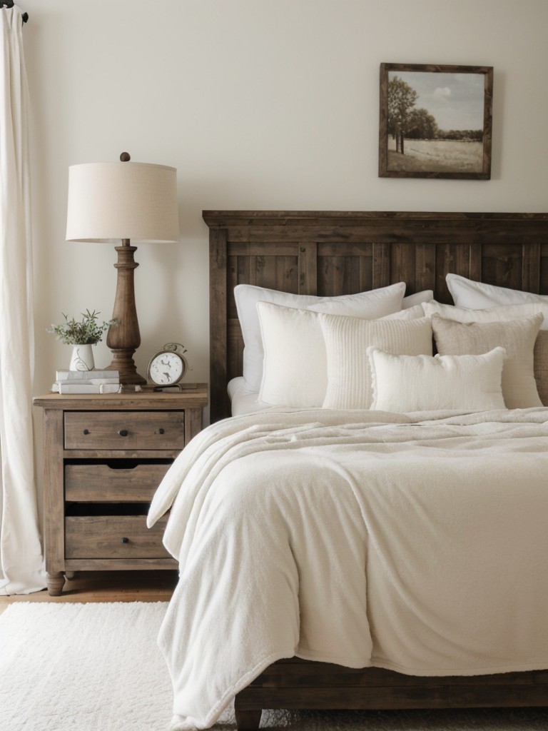 Cozy Farmhouse Bedroom: Rustic White Decor Ideas